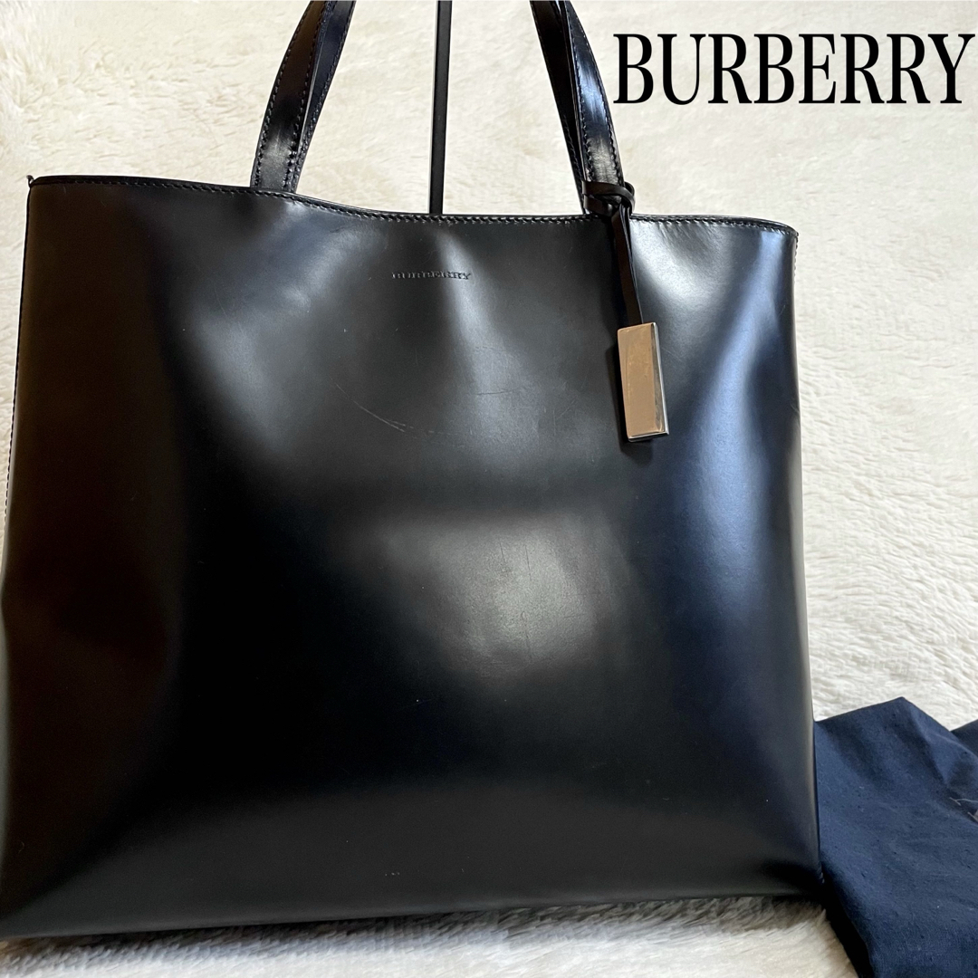 BURBERRY - BURBERRY バーバリー ロゴ型押し オールレザー BURBERRY - BURBERRY バーバリー ロゴ型押し オールレザー
