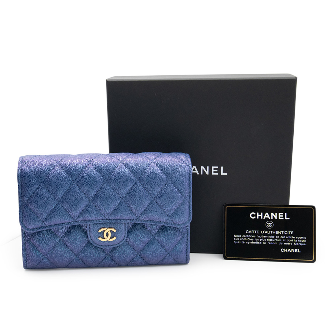 CHANEL - シャネル マトラッセ フラップ ミディアムウォレット CHANEL - シャネル マトラッセ フラップ ミディアムウォレット
