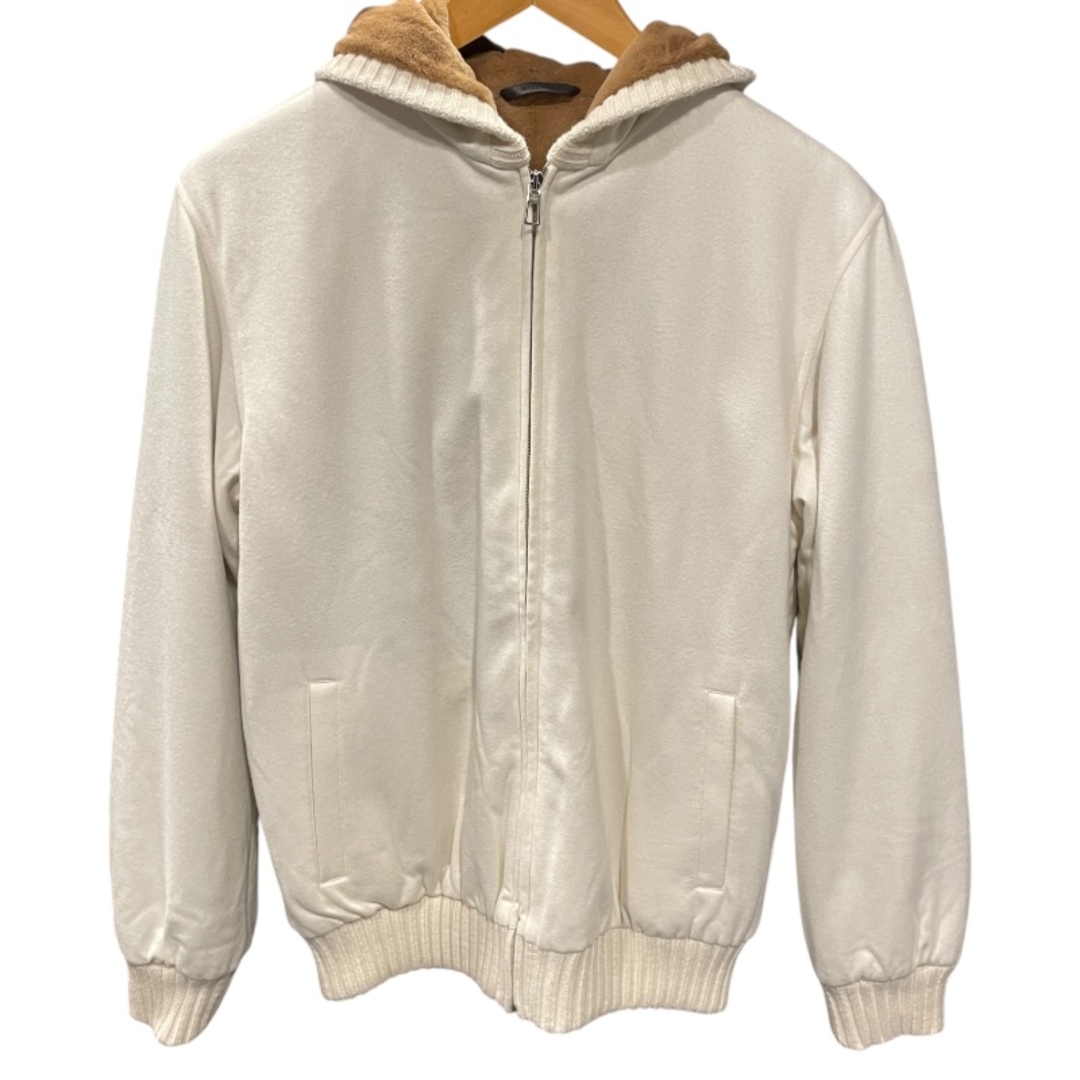 アザーブランド other brand Loro Piana ミンクライナーカシミヤフーデッドジャケット FAI3807 クリーム カシミヤ レディース その他アウター