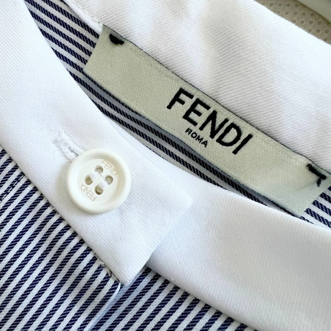 FENDI - 未使用☆FENDI☆2021☆バンドカラー☆シャツ FENDI - 未使用☆FENDI☆2021☆バンドカラー☆シャツ