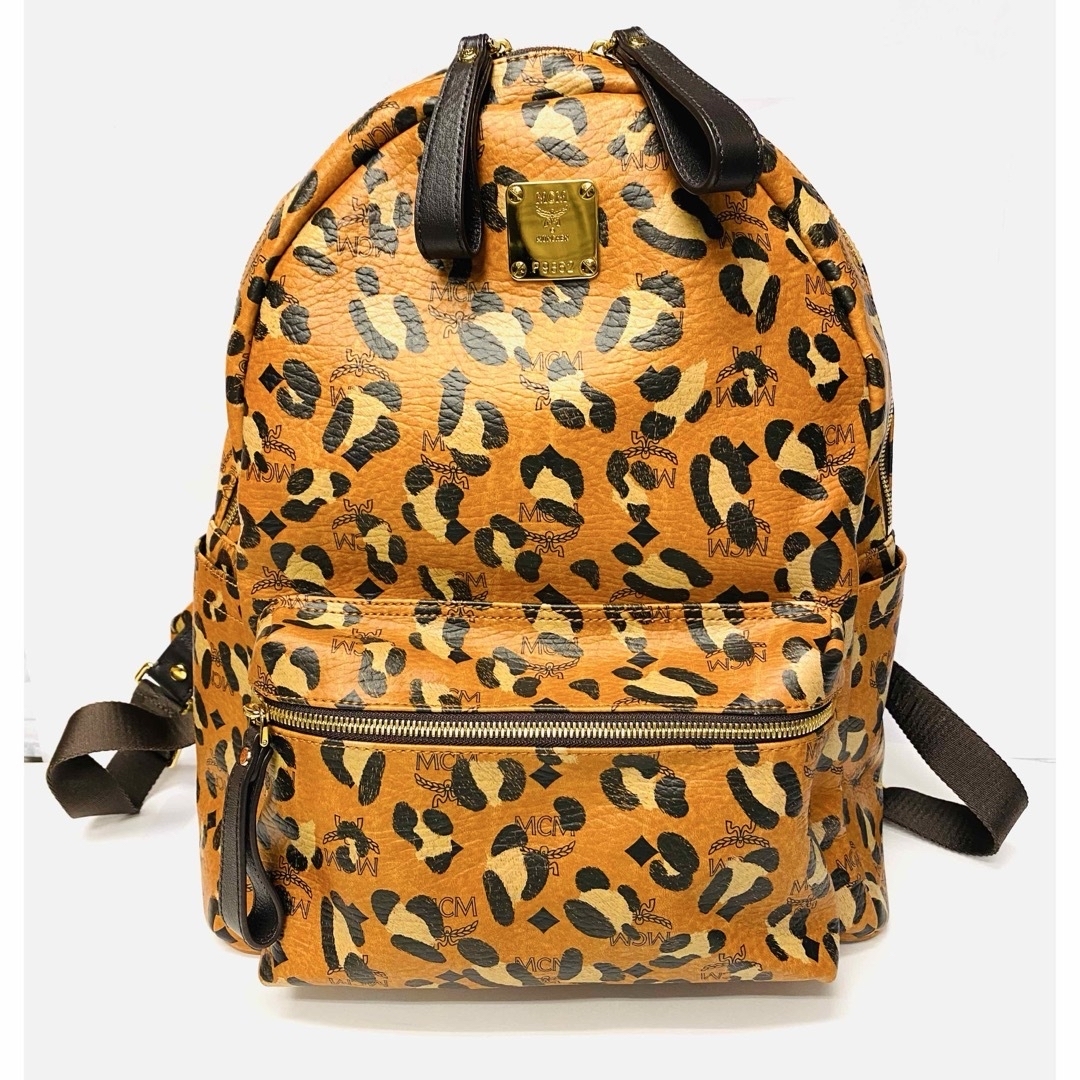 MCM - 未使用 MCM MWK CO001 バックパック 限定 ヒョウ柄 正規 MCM - 未使用 MCM MWK CO001 バックパック 限定 ヒョウ柄 正規