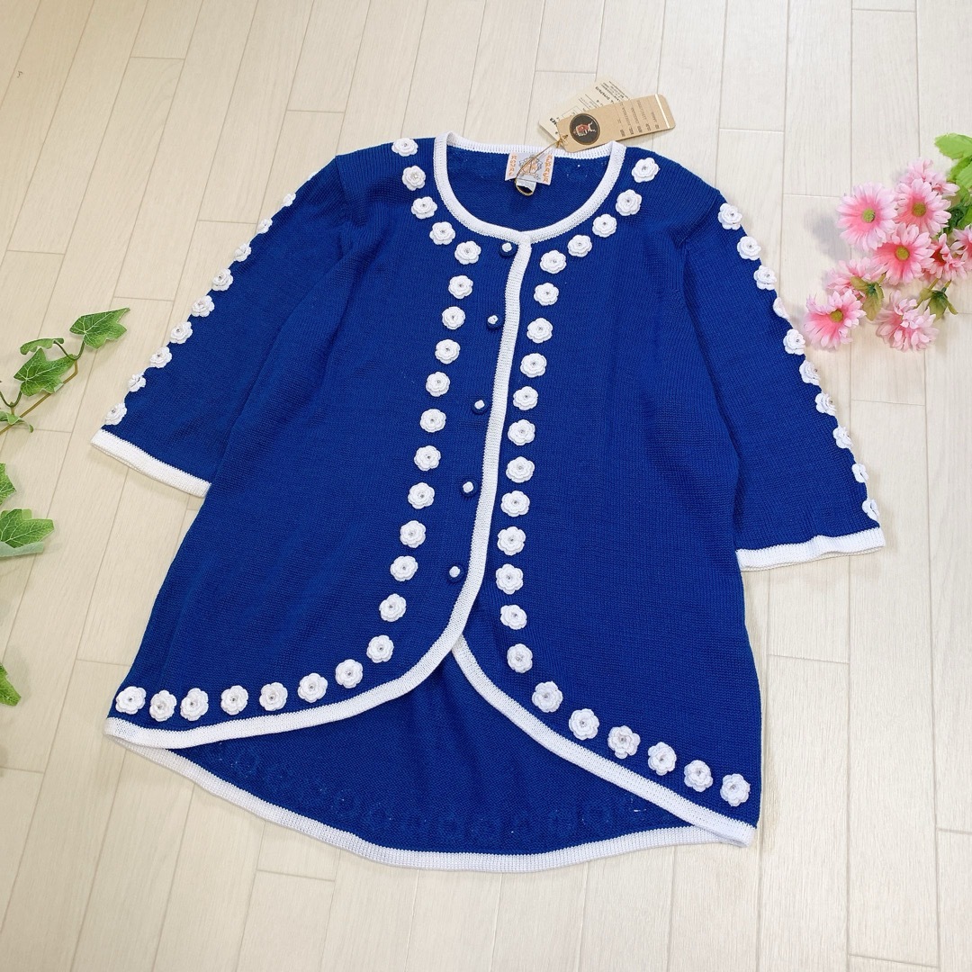 ROYAL ALPACA 高級ハンドニット カーディガン ピマコットン100 ROYAL ALPACA 高級ハンドニット カーディガン ピマコットン100