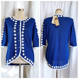 ROYAL ALPACA 高級ハンドニット カーディガン ピマコットン100 ROYAL ALPACA 高級ハンドニット カーディガン ピマコットン100