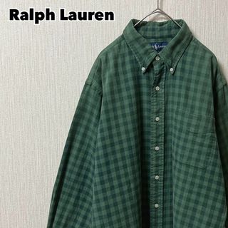Ralph Lauren - RalphLauren 刺繍ロゴ チェック柄 BD 長袖 Ralph Lauren - RalphLauren 刺繍ロゴ チェック柄 BD 長袖
