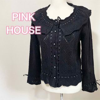 PINK HOUSE - ☆美品☆ピンクハウス カーディガン クマモチーフ PINK HOUSE - ☆美品☆ピンクハウス カーディガン クマモチーフ