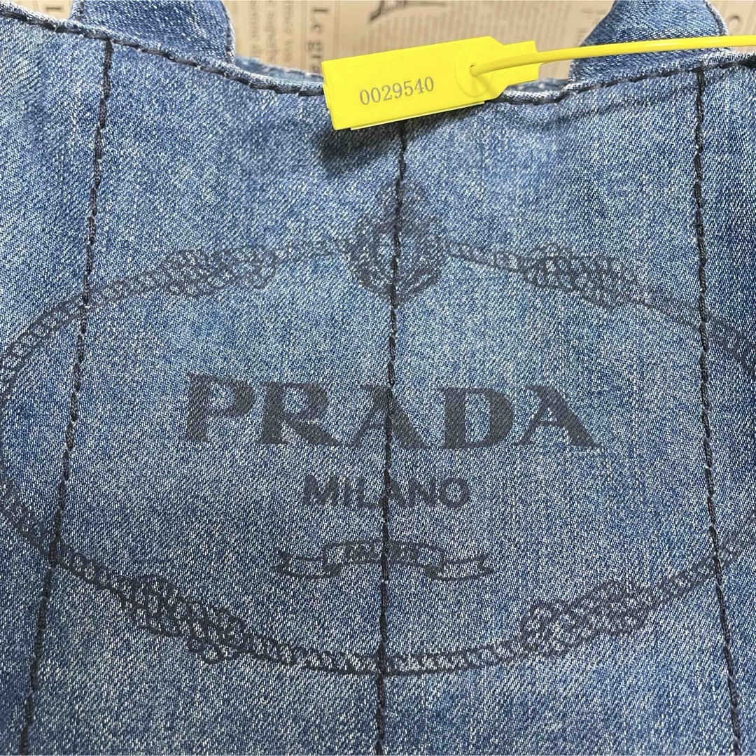 PRADA - プラダ カナパ デニム S トートバッグ PRADA ブルー PRADA - プラダ カナパ デニム S トートバッグ PRADA ブルー