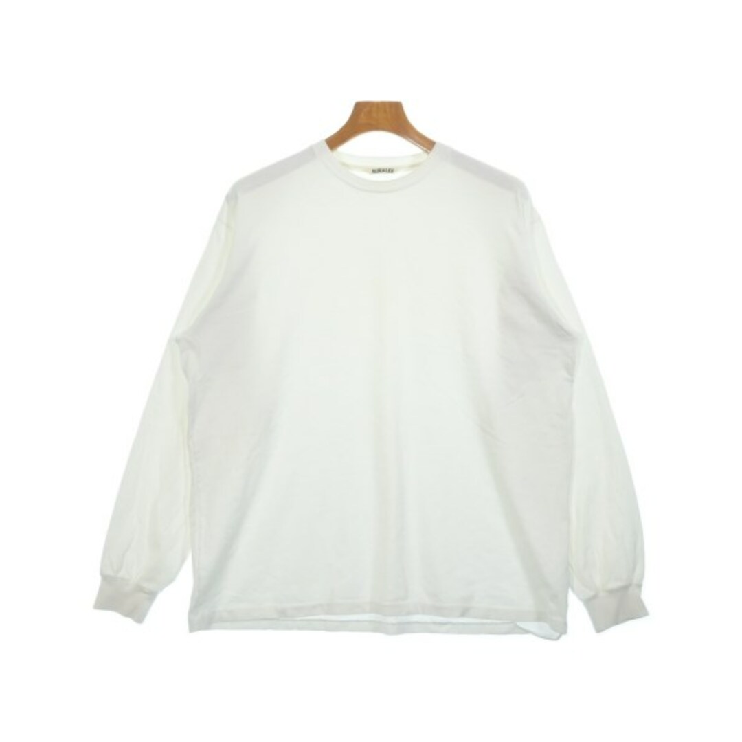 AURALEE - AURALEE オーラリー Tシャツ・カットソー 4(M位) 白 AURALEE - AURALEE オーラリー Tシャツ・カットソー 4(M位) 白