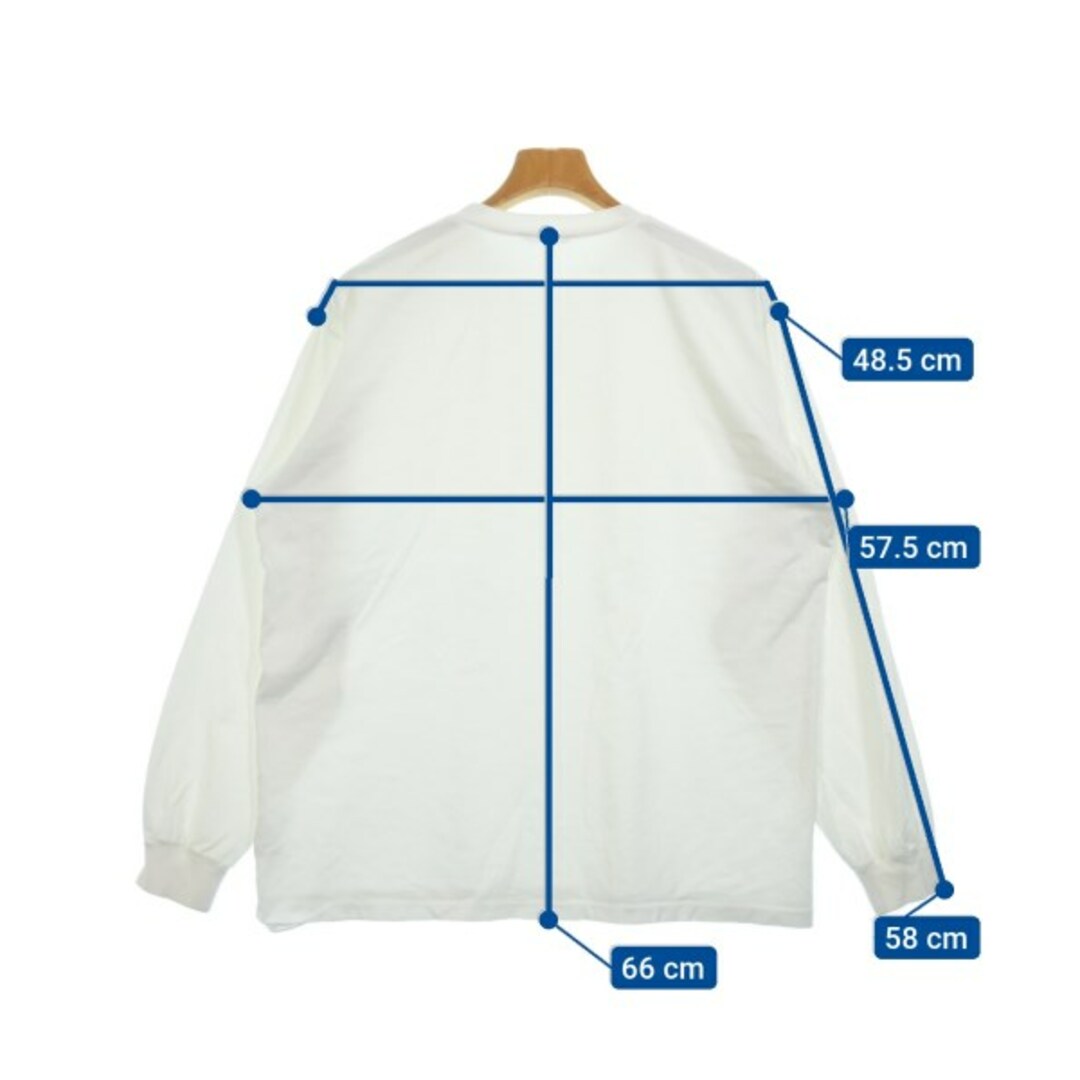 AURALEE - AURALEE オーラリー Tシャツ・カットソー 4(M位) 白 AURALEE - AURALEE オーラリー Tシャツ・カットソー 4(M位) 白
