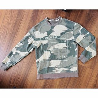 ARMANI EXCHANGE - 新品 AX トレーナー L ネイビー アルマーニ ARMANI EXCHANGE - 新品 AX トレーナー L ネイビー アルマーニ