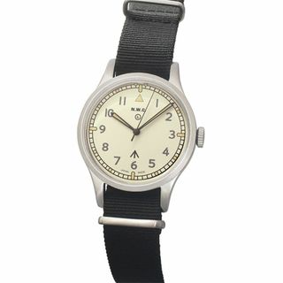 ナバルウォッチ NAVAL WATCH ブリティッシュ ロイヤル アーミー "W10" ミリタリーウォッチ MIL.-06 SV/WH 自動巻 展示未使用(腕時計(アナログ))