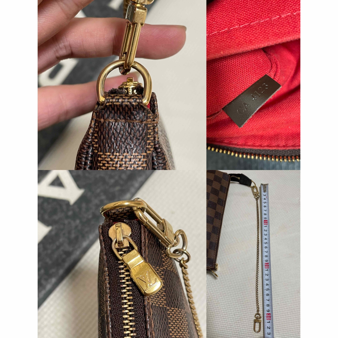 LOUIS VUITTON - ルイヴィトン ダミエ アクセサリーポーチ 正規 LOUIS VUITTON - ルイヴィトン ダミエ アクセサリーポーチ 正規