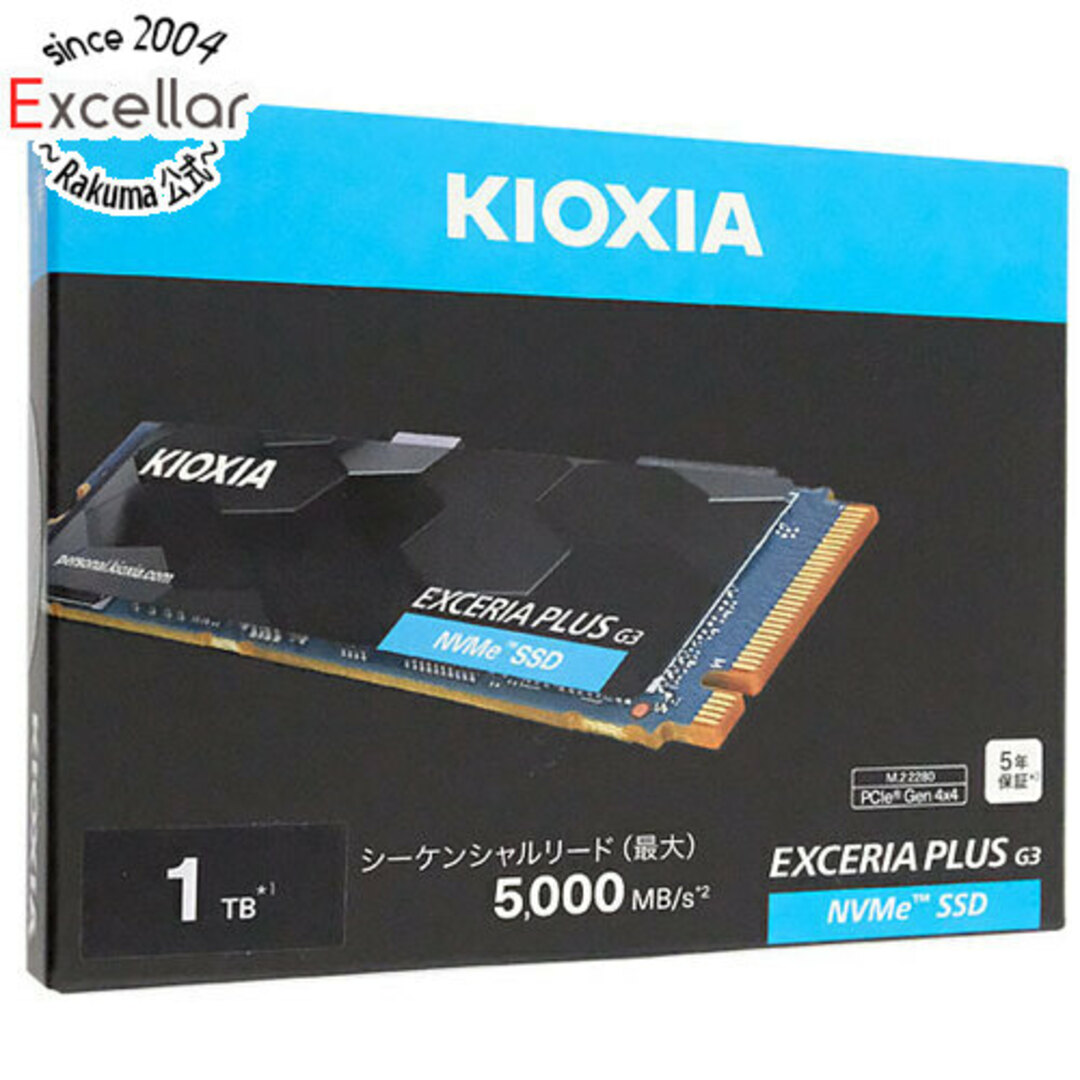 キオクシア EXCERIA PLUS G3 SSD-CK1.0N4PLG3N 1TB スマホ/家電/カメラのPC/タブレット(PC周辺機器)の商品写真