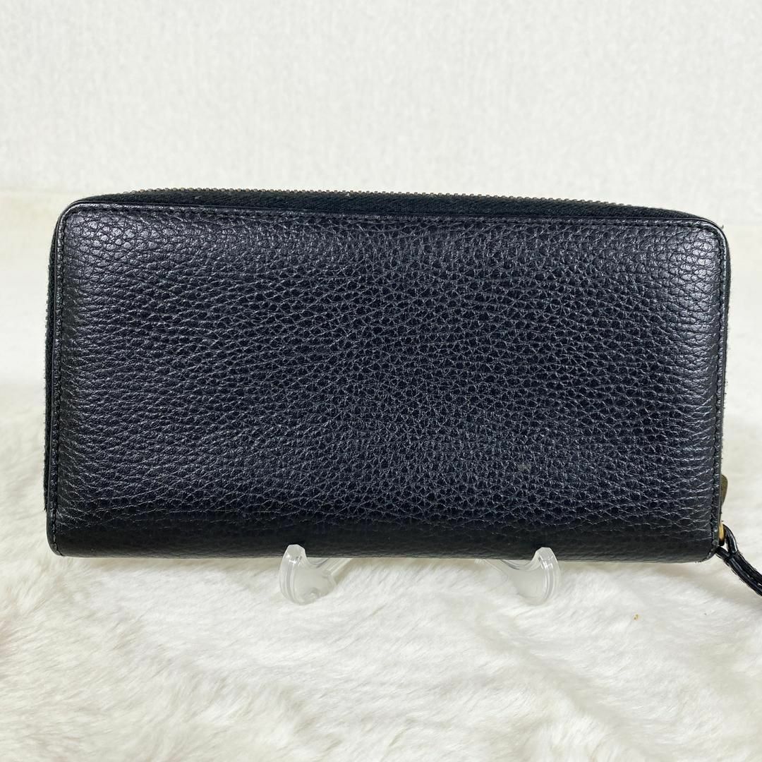 GUCCI - 美品 Gucci GG マーモント 長財布 ラウンド レザー GUCCI - 美品 Gucci GG マーモント 長財布 ラウンド レザー