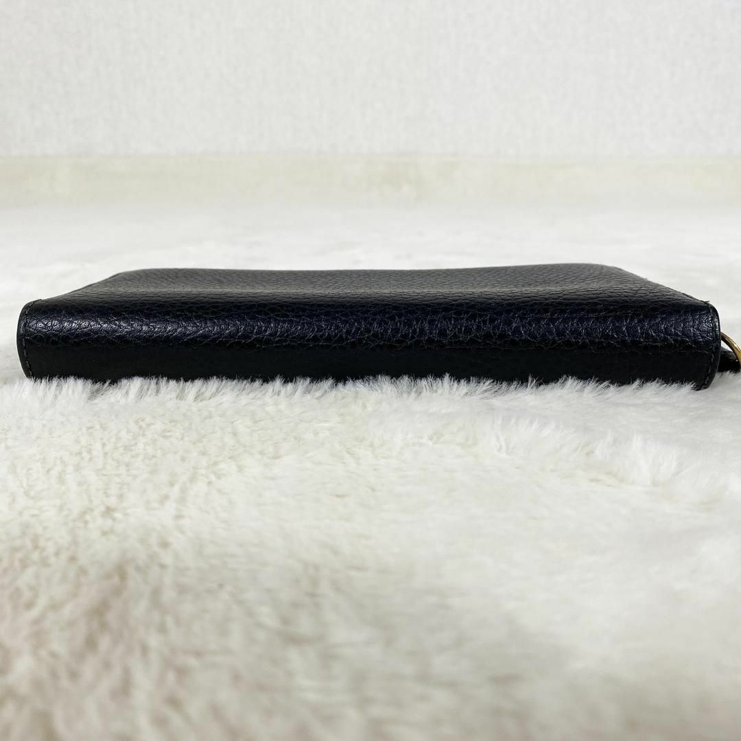 GUCCI - 美品 Gucci GG マーモント 長財布 ラウンド レザー GUCCI - 美品 Gucci GG マーモント 長財布 ラウンド レザー