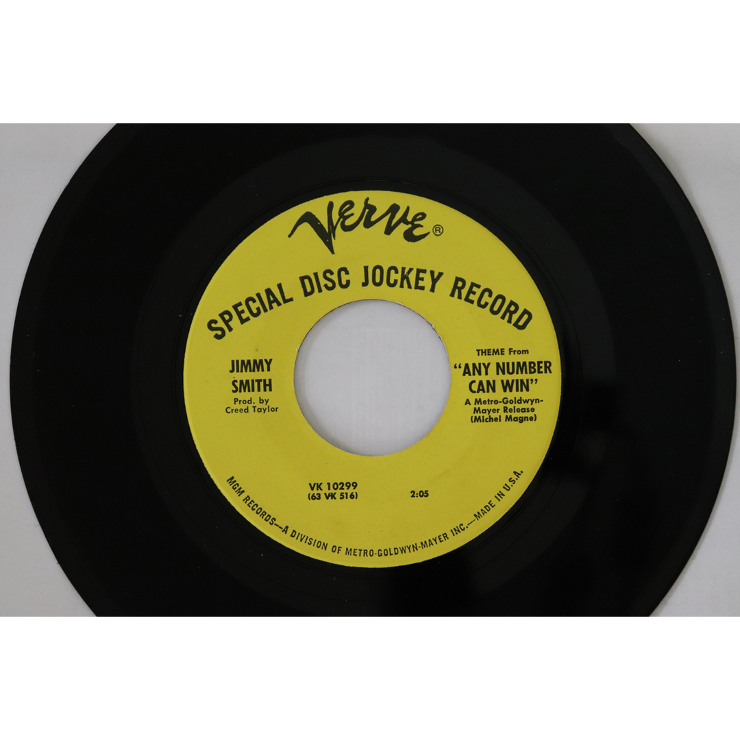 米7” Jimmy Smith Theme From ”Any Number Can Win” VK10299 Verve Records プロモ /00080 エンタメ/ホビーのエンタメ その他(その他)の商品写真