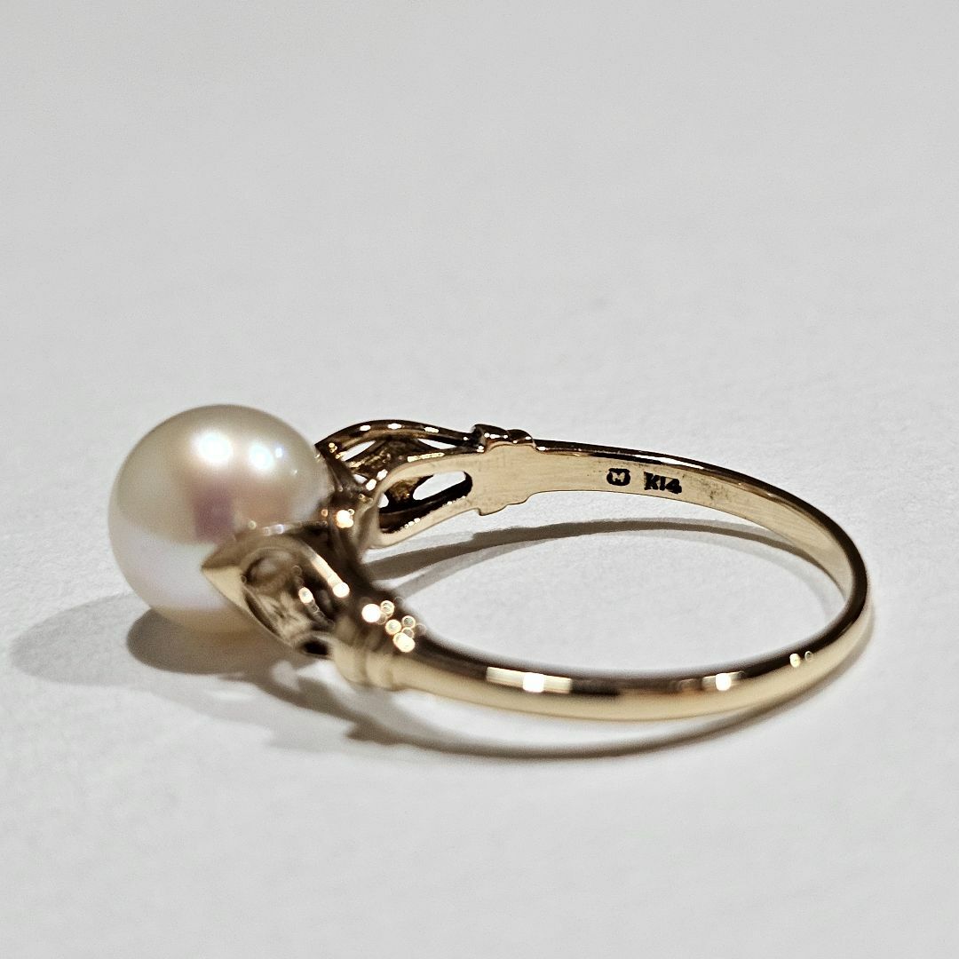 MIKIMOTO - 1578 ミキモトパールリングK14YGイエローゴールド18 MIKIMOTO - 1578 ミキモトパールリングK14YGイエローゴールド18