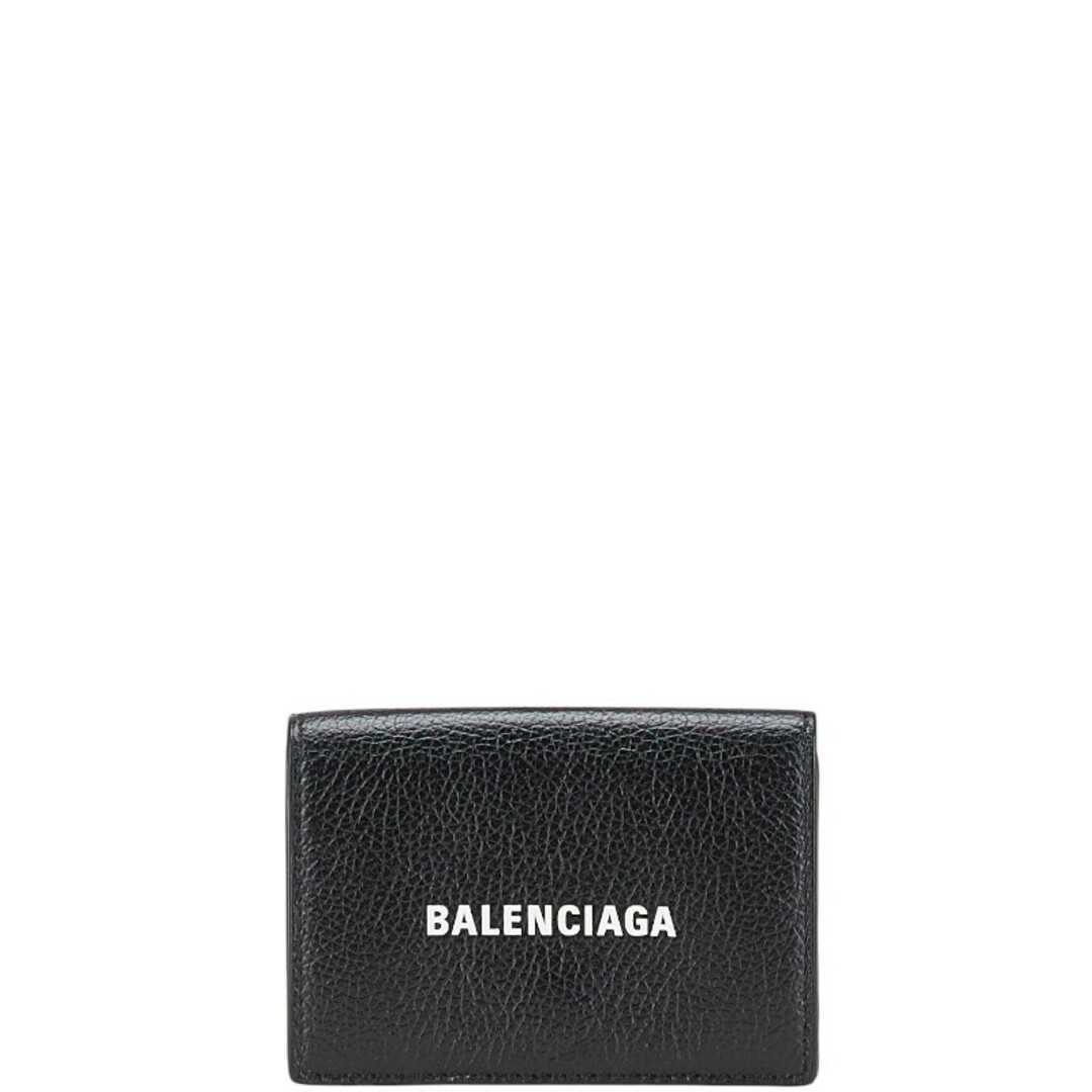 BALENCIAGA - 美品 バレンシアガ ロゴ 三つ折り財布 コンパクト BALENCIAGA - 美品 バレンシアガ ロゴ 三つ折り財布 コンパクト