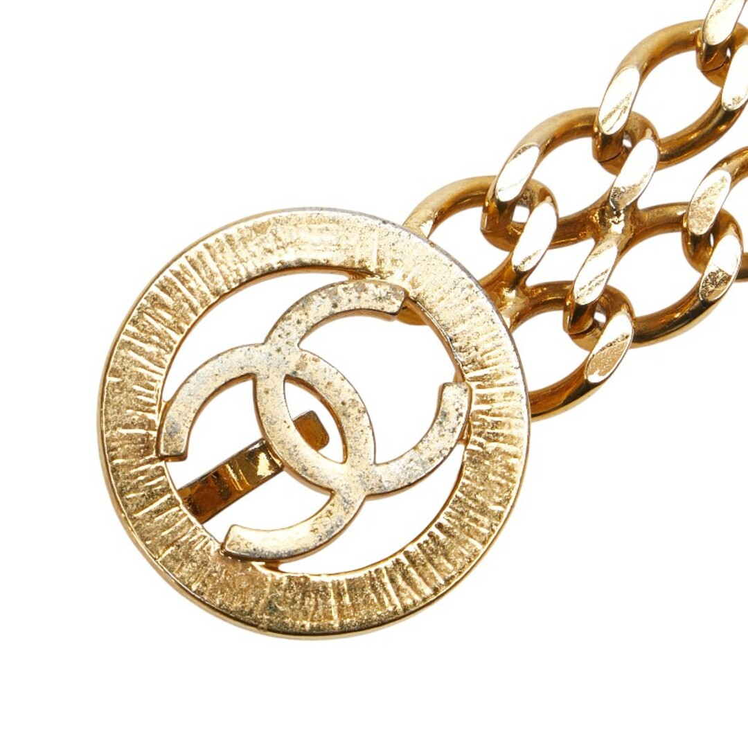 CHANEL - シャネル ココマーク ベルト ダブルチェーン メッキ CHANEL - シャネル ココマーク ベルト ダブルチェーン メッキ