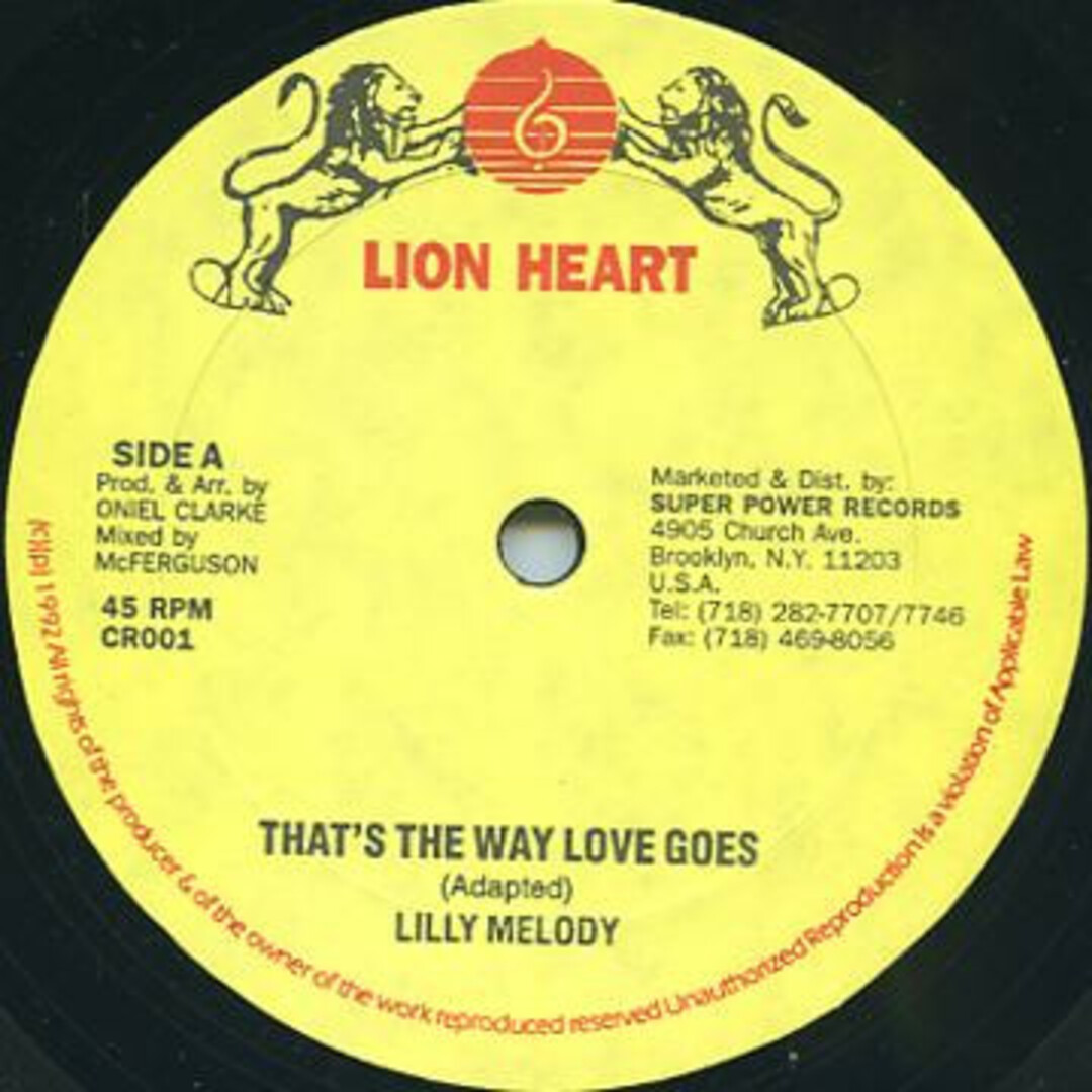 米12” Lilly Melody Thats The Way Love Goes / Dub CR001 Lion Heart /00250 エンタメ/ホビーのエンタメ その他(その他)の商品写真