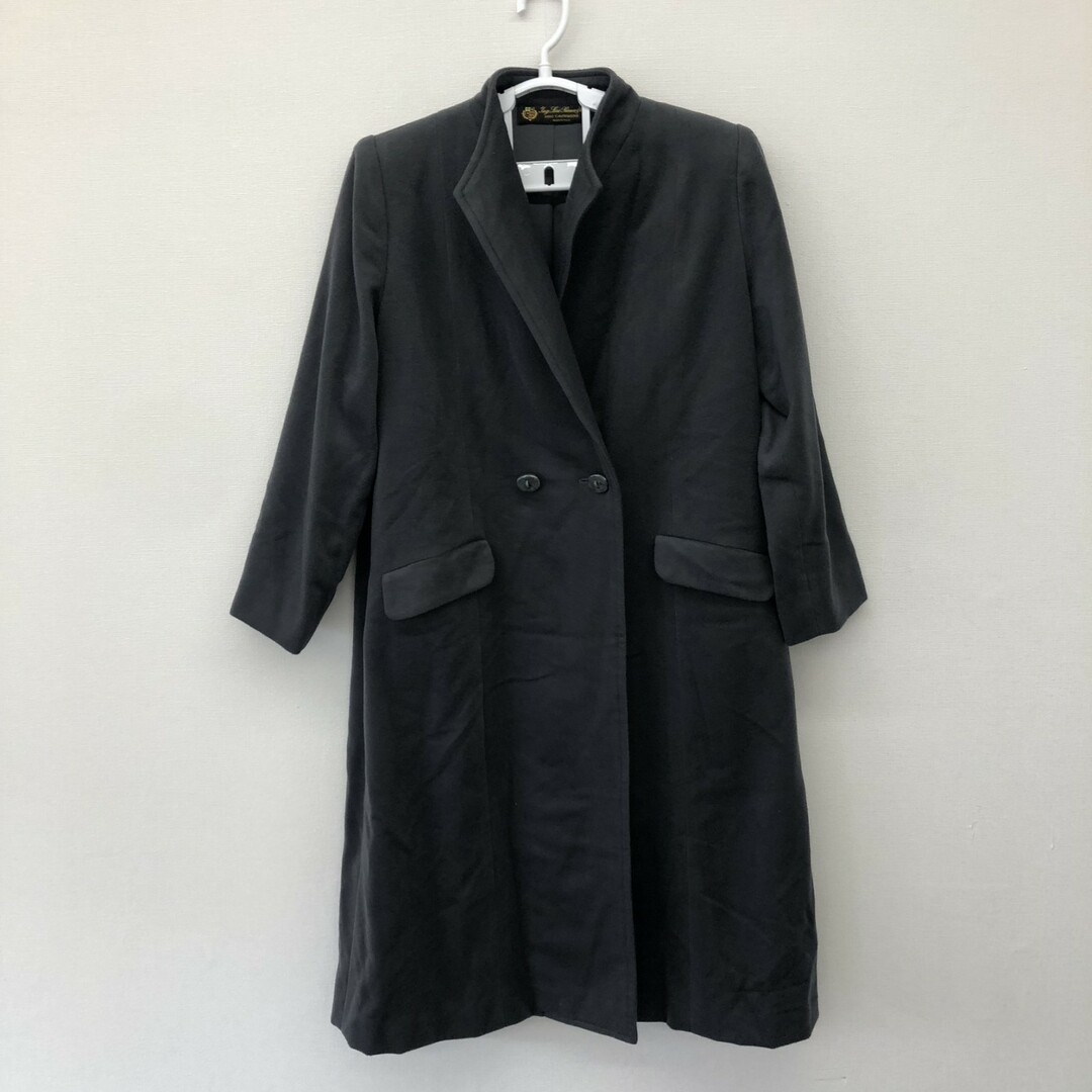 【Loro Piana】ロロピアーナ　灰色系　ステンカラーコート　ロングコート　無地　シンプル