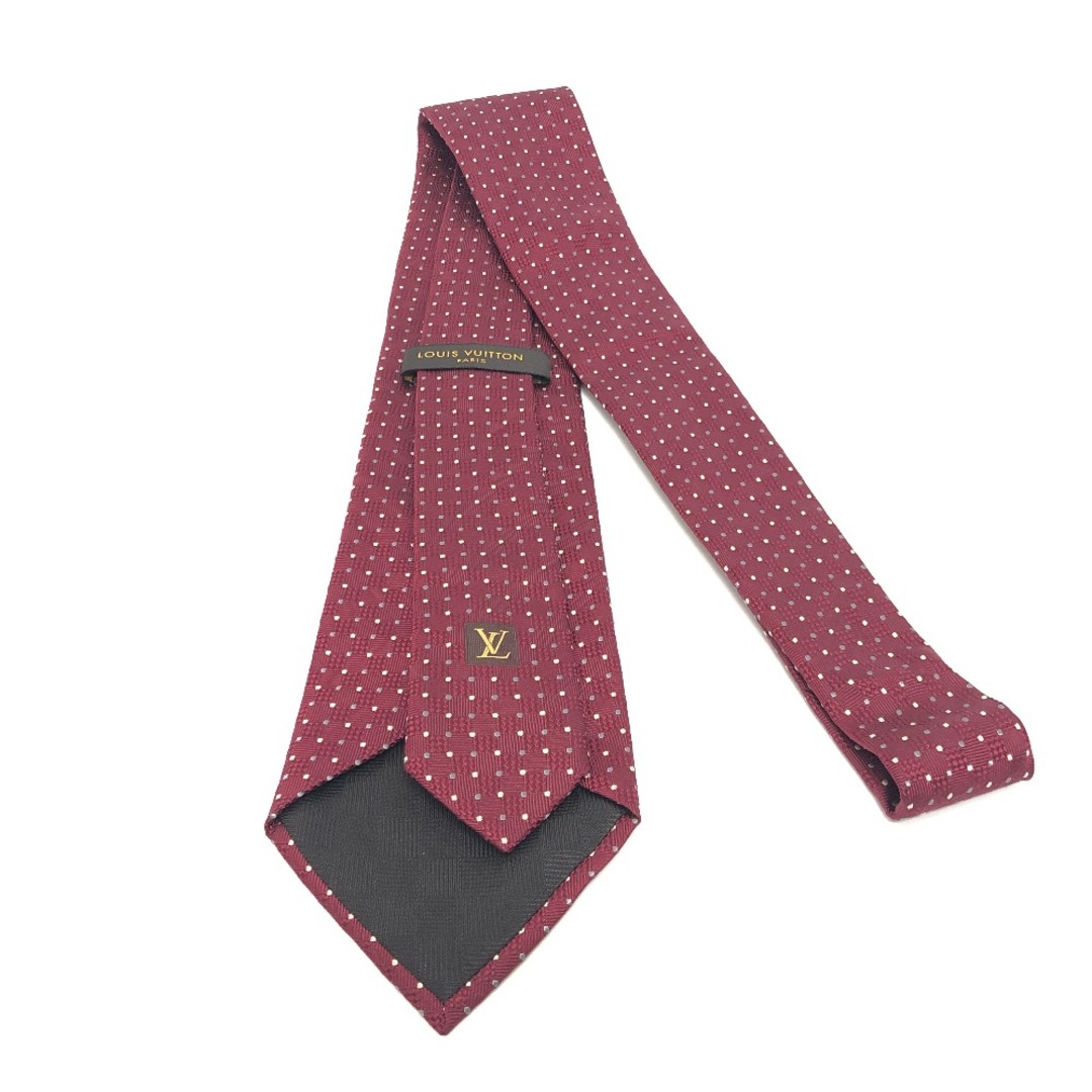 ルイヴィトン製 薄紫 ドット柄 シルクネクタイ MADE IN ITALY製 CHRISTIAN LACROIX ドット柄シルクネクタイ パー