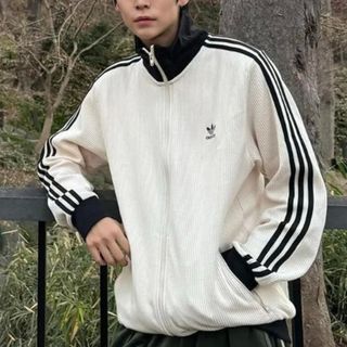 adidas - XL80s】アディダス刺繍トラックジャケット古着ジャージ adidas - XL80s】アディダス刺繍トラックジャケット古着ジャージ