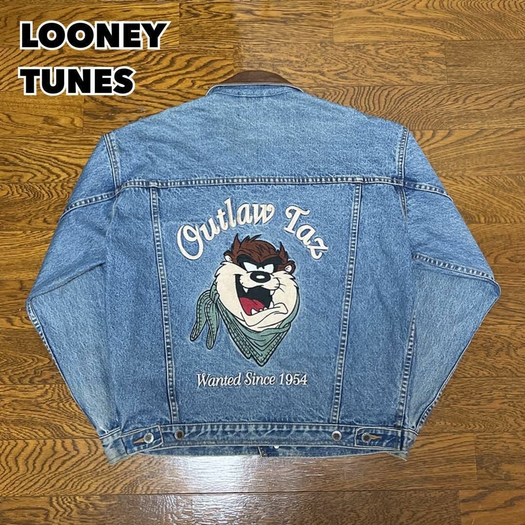90s LOONEY TUNES ルーニーテューンズ Gジャン デニムジャケット 90s LOONEY TUNES ルーニーテューンズ Gジャン デニムジャケット