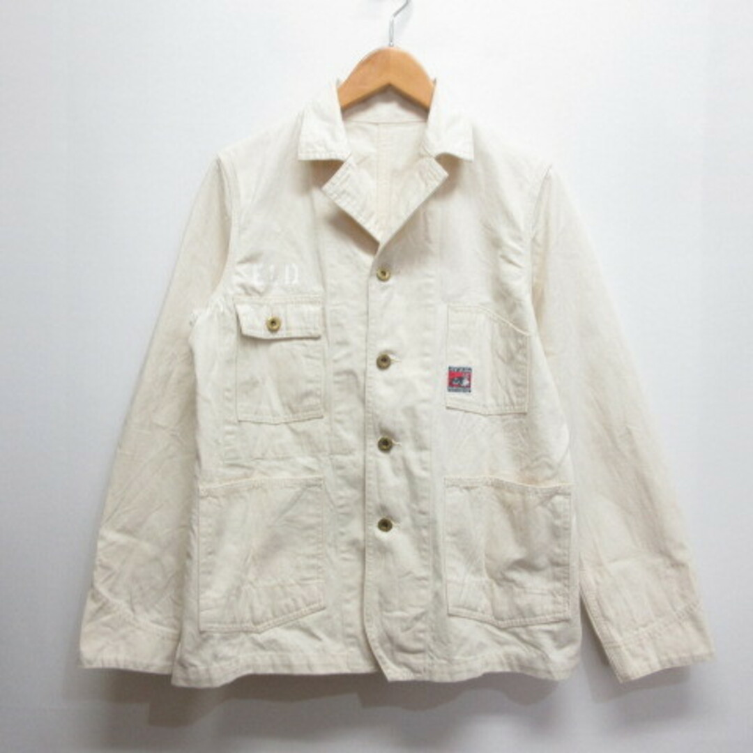 TCB ジーンズ JEANS カバーオール ジャケット 34 アイボリー TCB ジーンズ JEANS カバーオール ジャケット 34 アイボリー