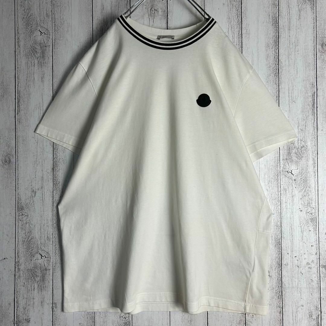 MONCLER - 【希少3XLサイズ】モンクレール☆ワッペンロゴ入りT MONCLER - 【希少3XLサイズ】モンクレール☆ワッペンロゴ入りT