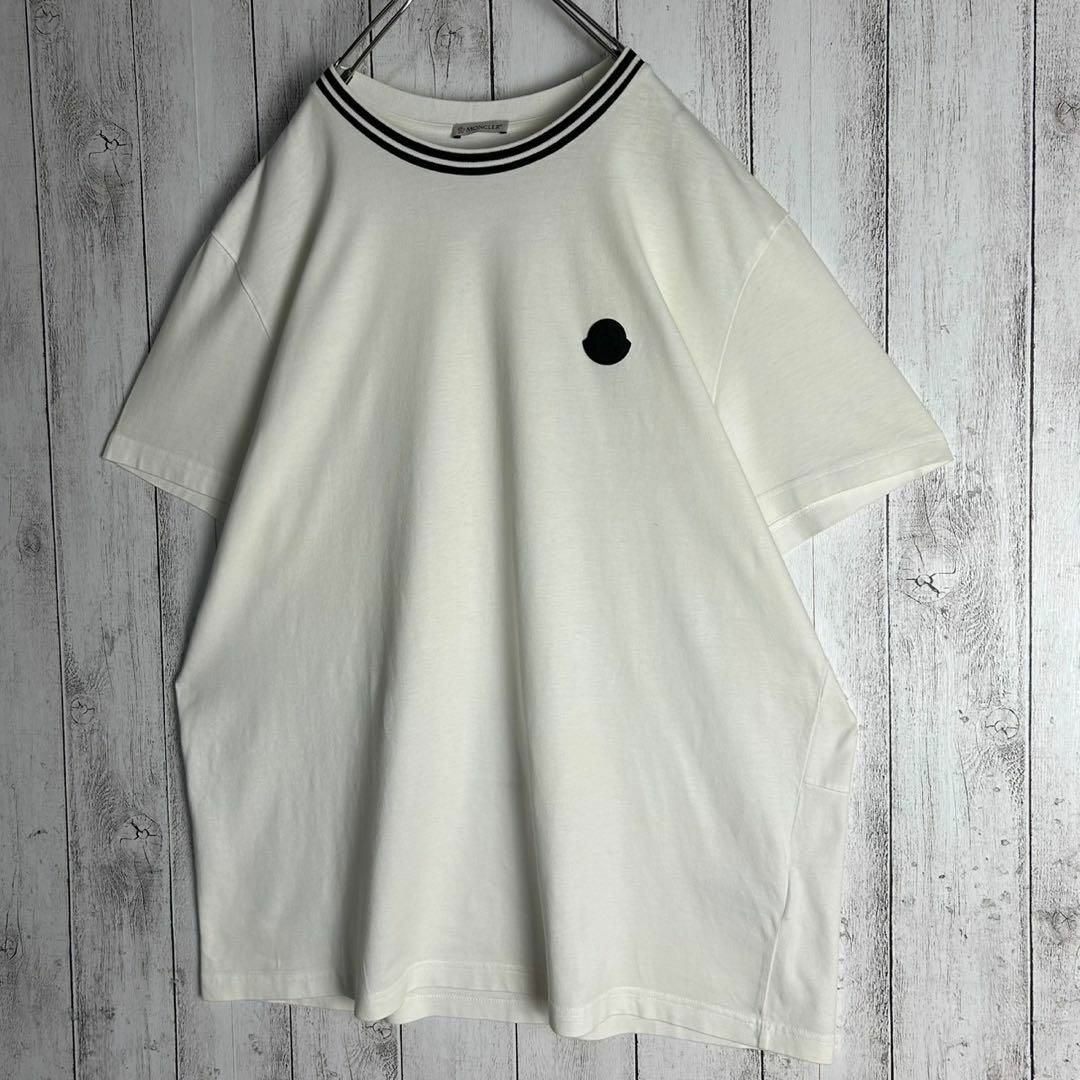 MONCLER - 【希少3XLサイズ】モンクレール☆ワッペンロゴ入りT MONCLER - 【希少3XLサイズ】モンクレール☆ワッペンロゴ入りT