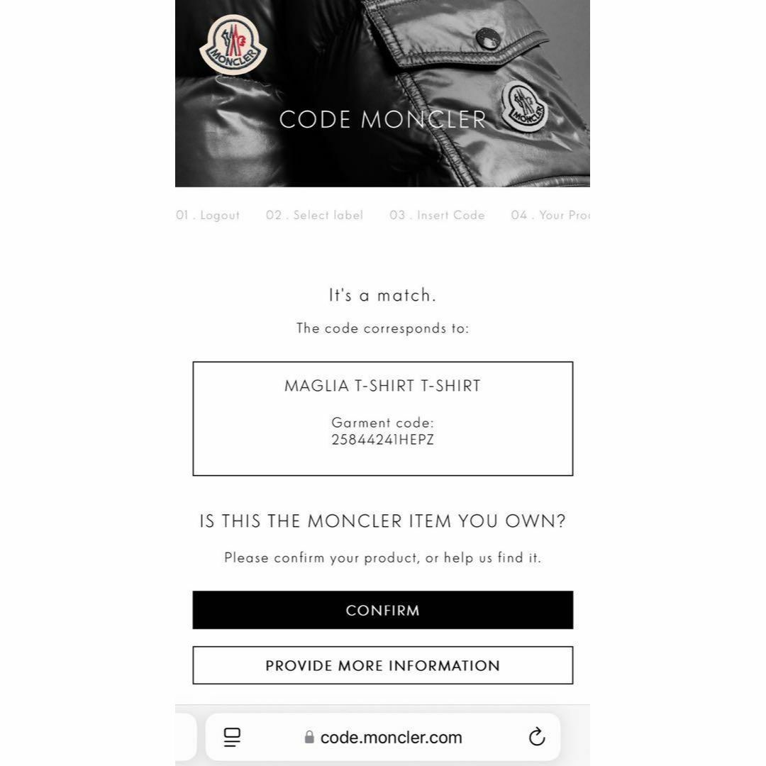 MONCLER - 【希少3XLサイズ】モンクレール☆ワッペンロゴ入りT MONCLER - 【希少3XLサイズ】モンクレール☆ワッペンロゴ入りT