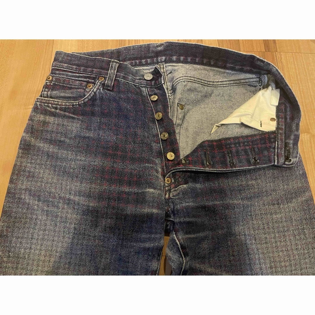 EVISU - サイズ31 初期EVIS 赤チェック 2501 希少 エヴィス EVISU - サイズ31 初期EVIS 赤チェック 2501 希少 エヴィス