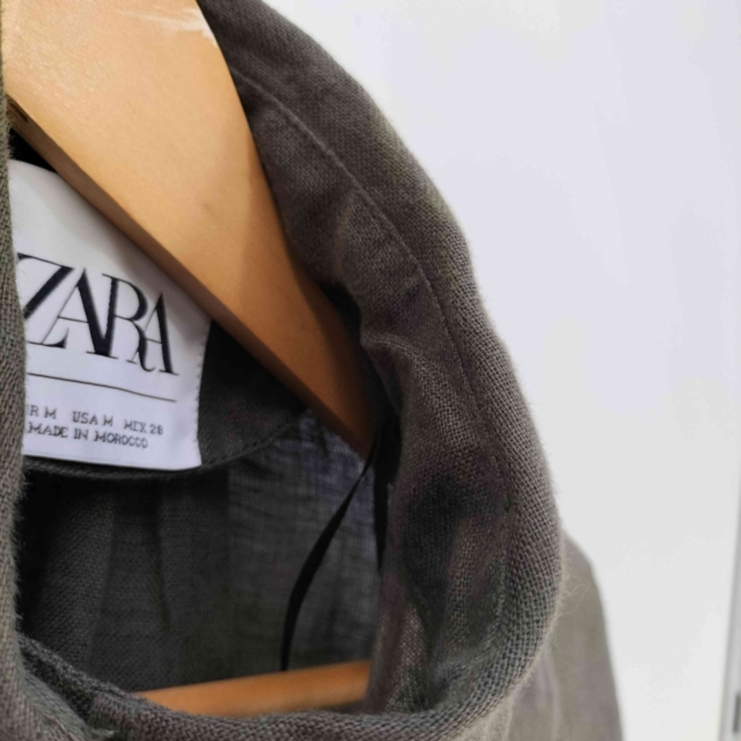 ZARA - ZARA(ザラ) リネン ベルテッド ステンカラーコート ZARA - ZARA(ザラ) リネン ベルテッド ステンカラーコート