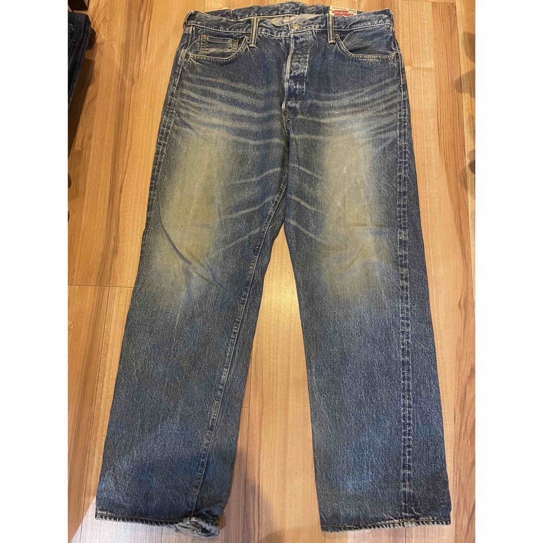 EVISU - サイズ40 塩谷コラボ セコハン 白カモメ 赤耳 エヴィス EVISU - サイズ40 塩谷コラボ セコハン 白カモメ 赤耳 エヴィス