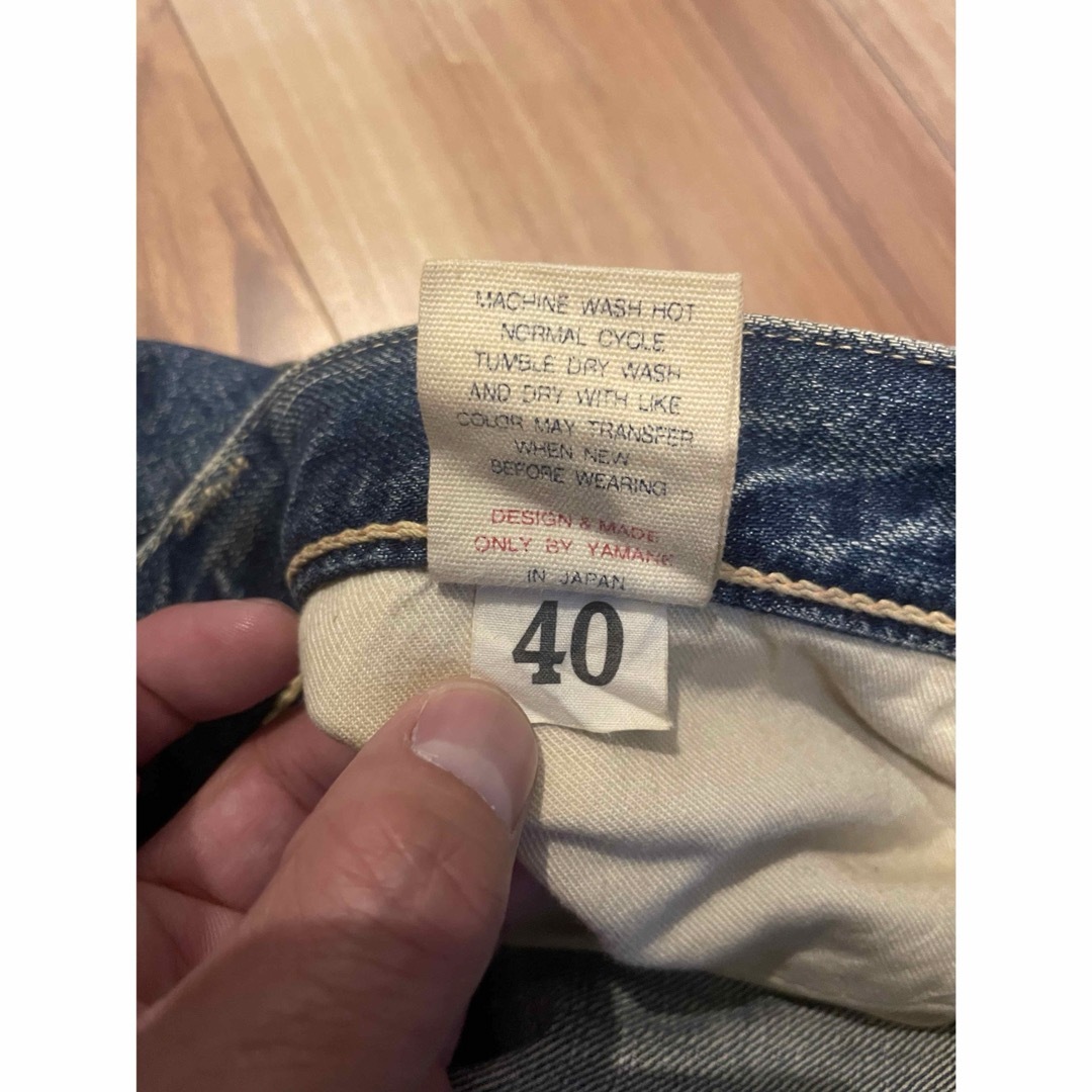 EVISU - サイズ40 塩谷コラボ セコハン 白カモメ 赤耳 エヴィス EVISU - サイズ40 塩谷コラボ セコハン 白カモメ 赤耳 エヴィス