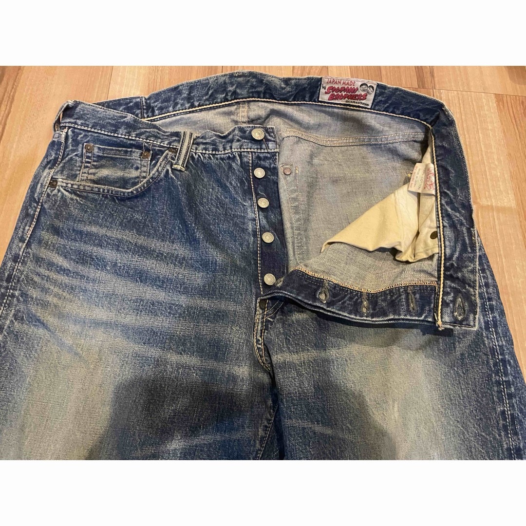 EVISU - サイズ40 塩谷コラボ セコハン 白カモメ 赤耳 エヴィス EVISU - サイズ40 塩谷コラボ セコハン 白カモメ 赤耳 エヴィス
