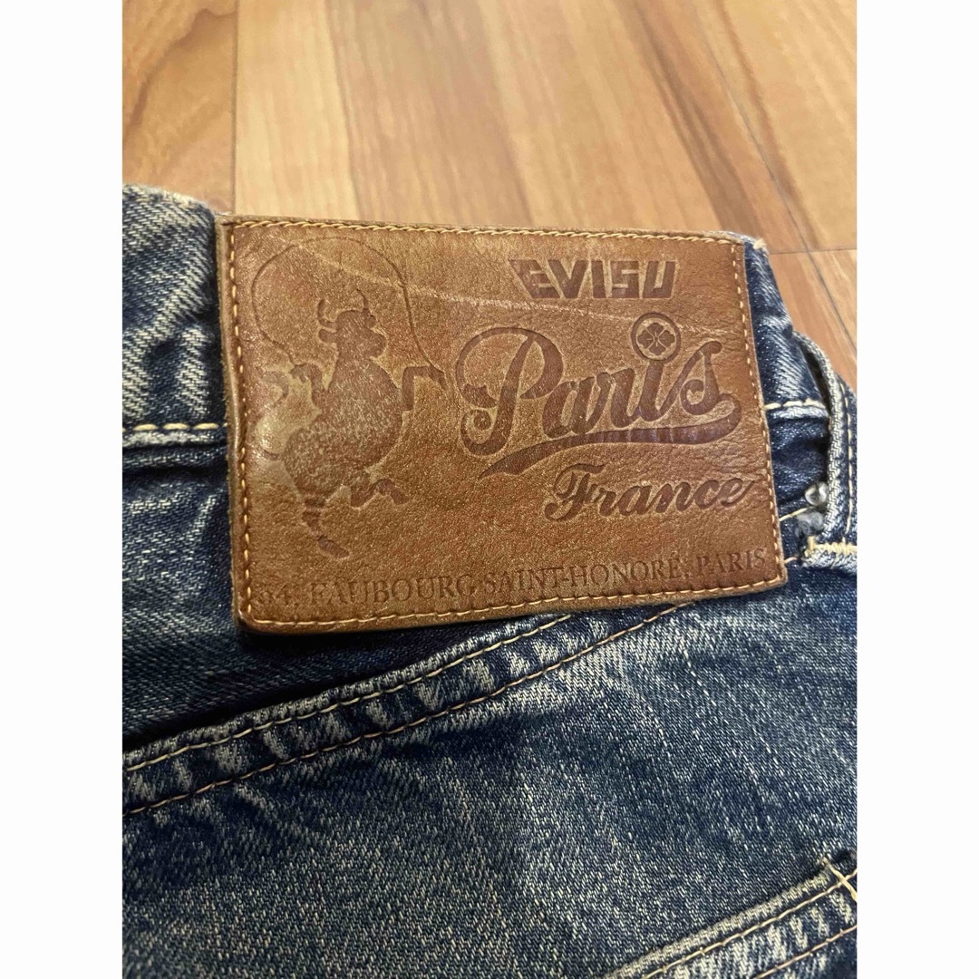 EVISU - サイズ40 塩谷コラボ セコハン 白カモメ 赤耳 エヴィス EVISU - サイズ40 塩谷コラボ セコハン 白カモメ 赤耳 エヴィス