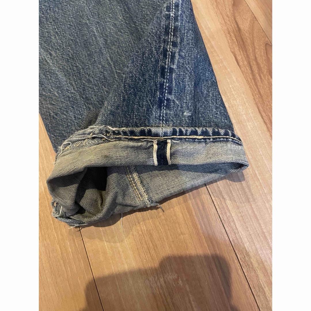 EVISU - サイズ40 塩谷コラボ セコハン 白カモメ 赤耳 エヴィス EVISU - サイズ40 塩谷コラボ セコハン 白カモメ 赤耳 エヴィス