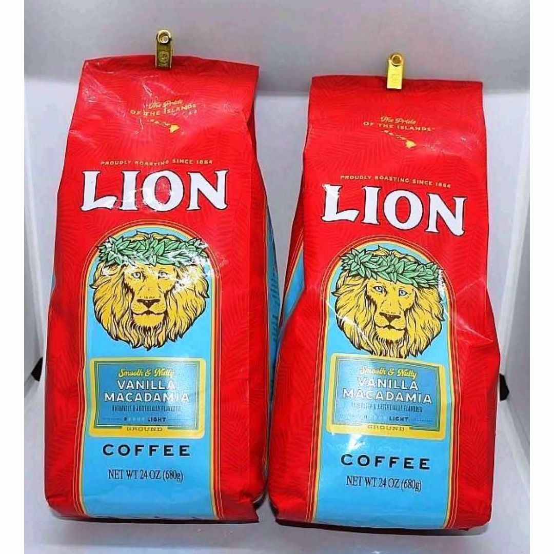 超ビッグLIONライオンコーヒー・バニマカ24oz(680g)×2袋 中抽き 超ビッグLIONライオンコーヒー・バニマカ24oz(680g)×2袋 中抽き