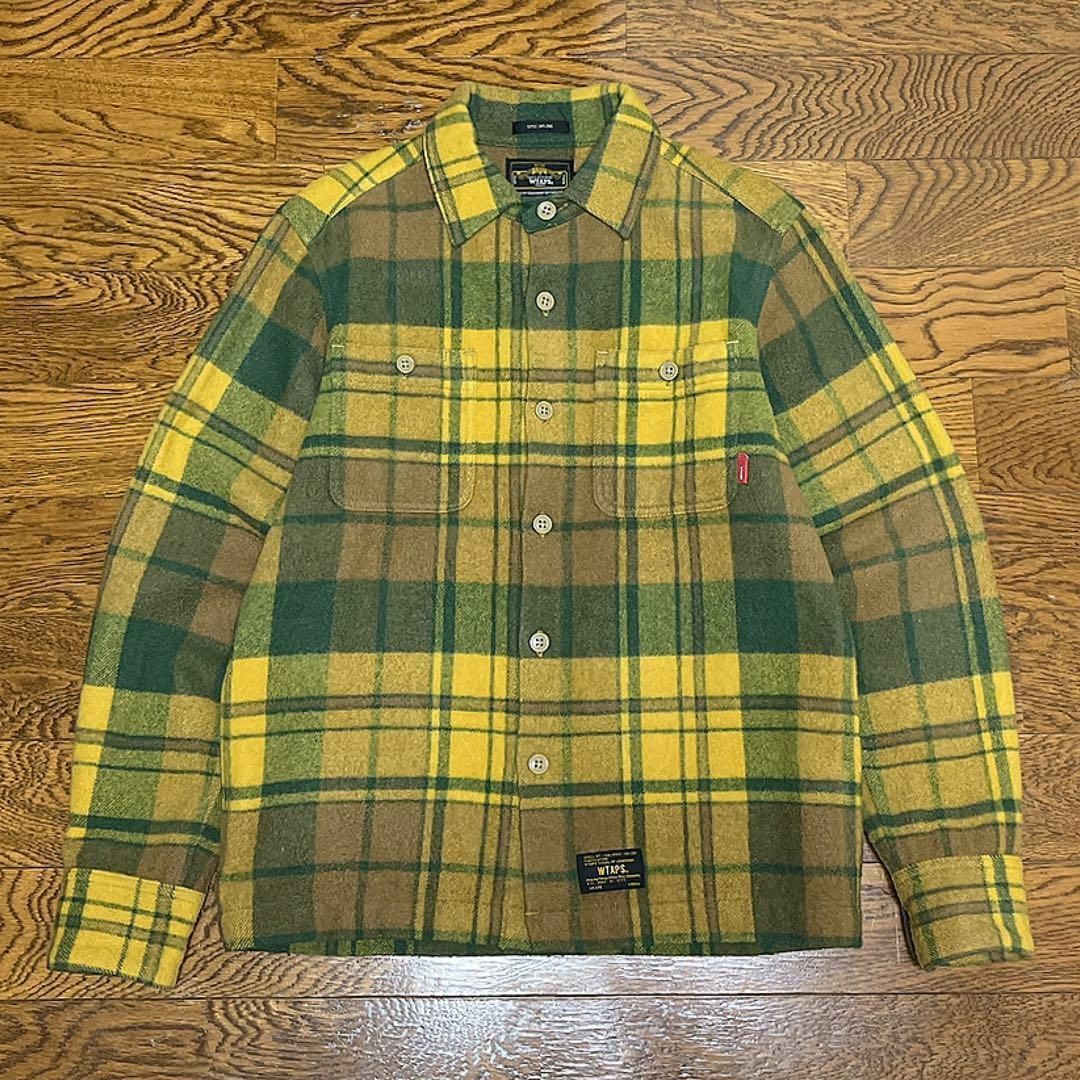 W)taps - 美品 WTAPS ダブルタップス ネルシャツ 長袖 チェック W)taps - 美品 WTAPS ダブルタップス ネルシャツ 長袖 チェック