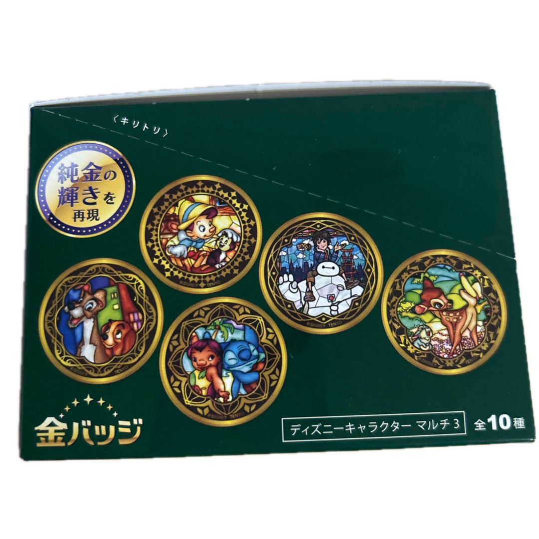 Tenyo - 金バッジ ディズニーキャラクター マルチ3 10種類 Tenyo - 金バッジ ディズニーキャラクター マルチ3 10種類