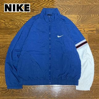 NIKE - ナイキNikeナイロンジャケット袖ラインスウッシュロゴ NIKE - ナイキNikeナイロンジャケット袖ラインスウッシュロゴ
