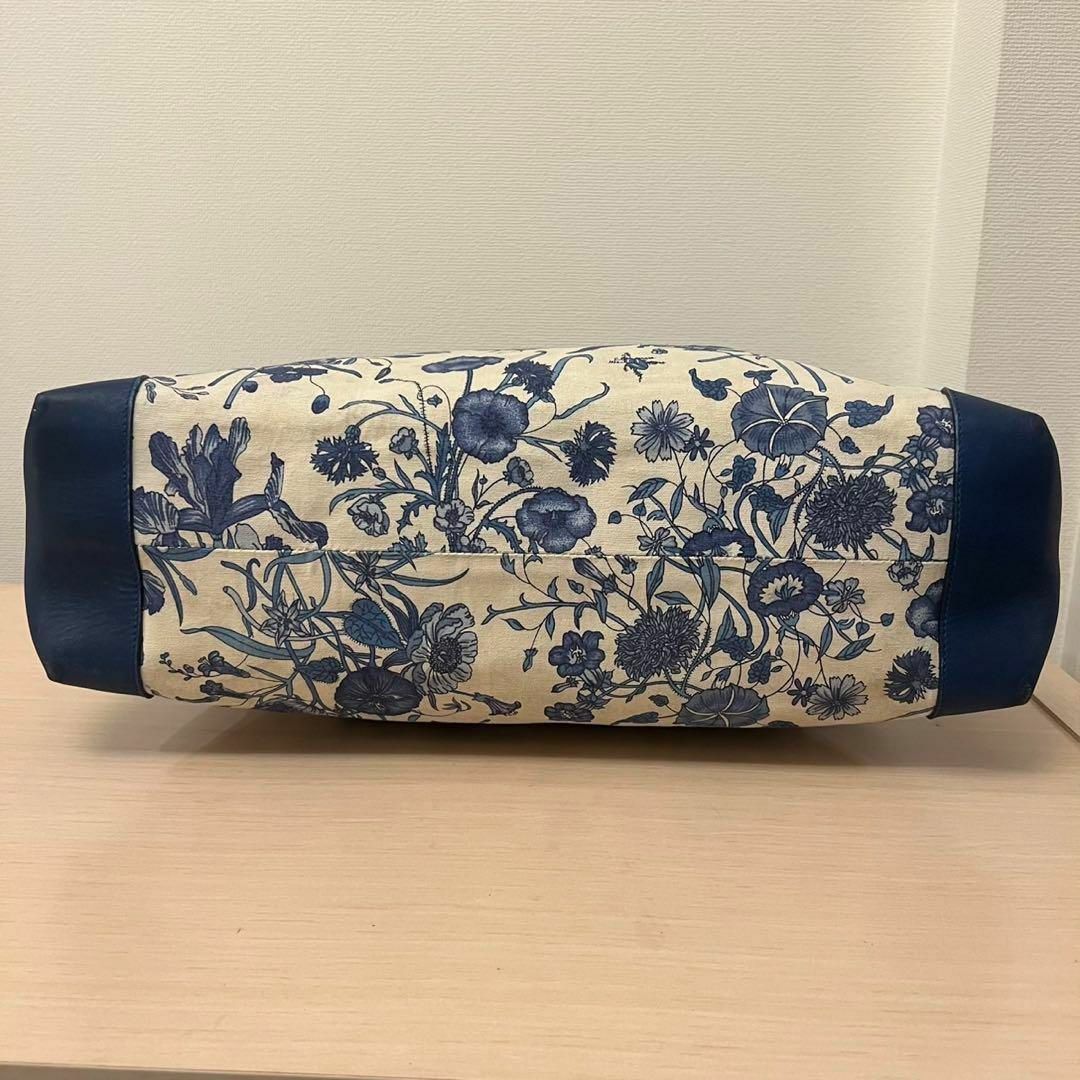 GUCCI - 超希少 オールドグッチ ブルー フローラ 昆虫プリント GUCCI - 超希少 オールドグッチ ブルー フローラ 昆虫プリント