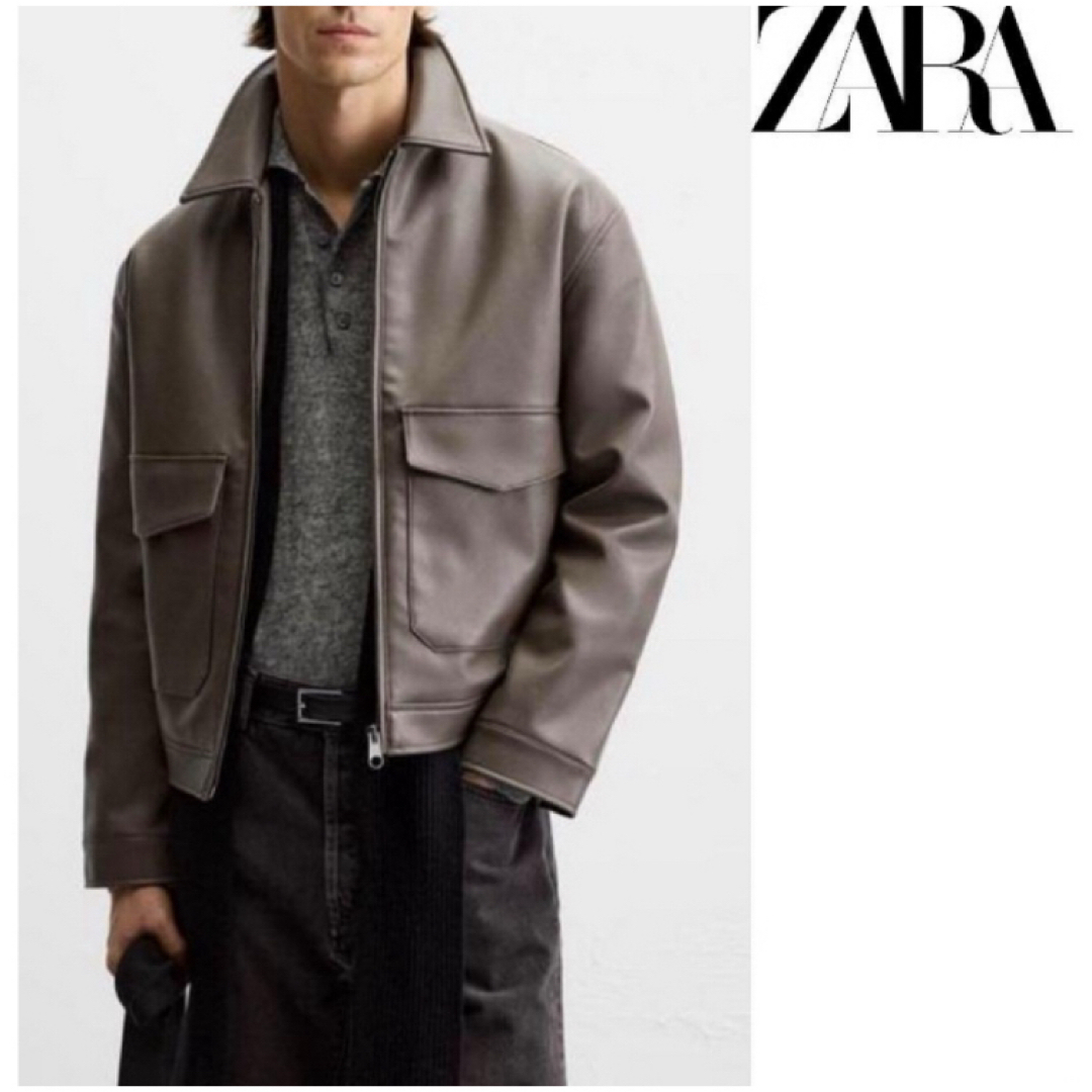 ZARA - 送料無料 新品 ZARA ポケット付きフェイクレザー ZARA - 送料無料 新品 ZARA ポケット付きフェイクレザー