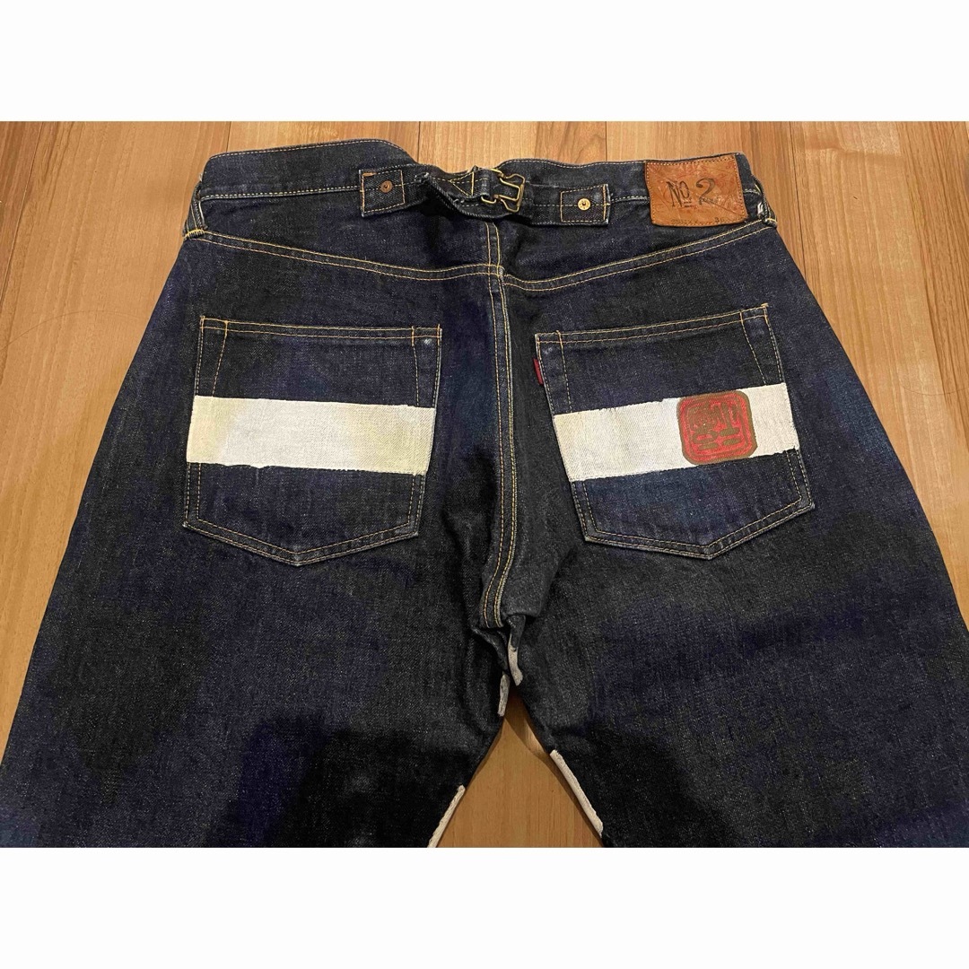 EVISU - サイズ36 2504XX バックベルト虎耳 希少モデル エヴィス EVISU - サイズ36 2504XX バックベルト虎耳 希少モデル エヴィス