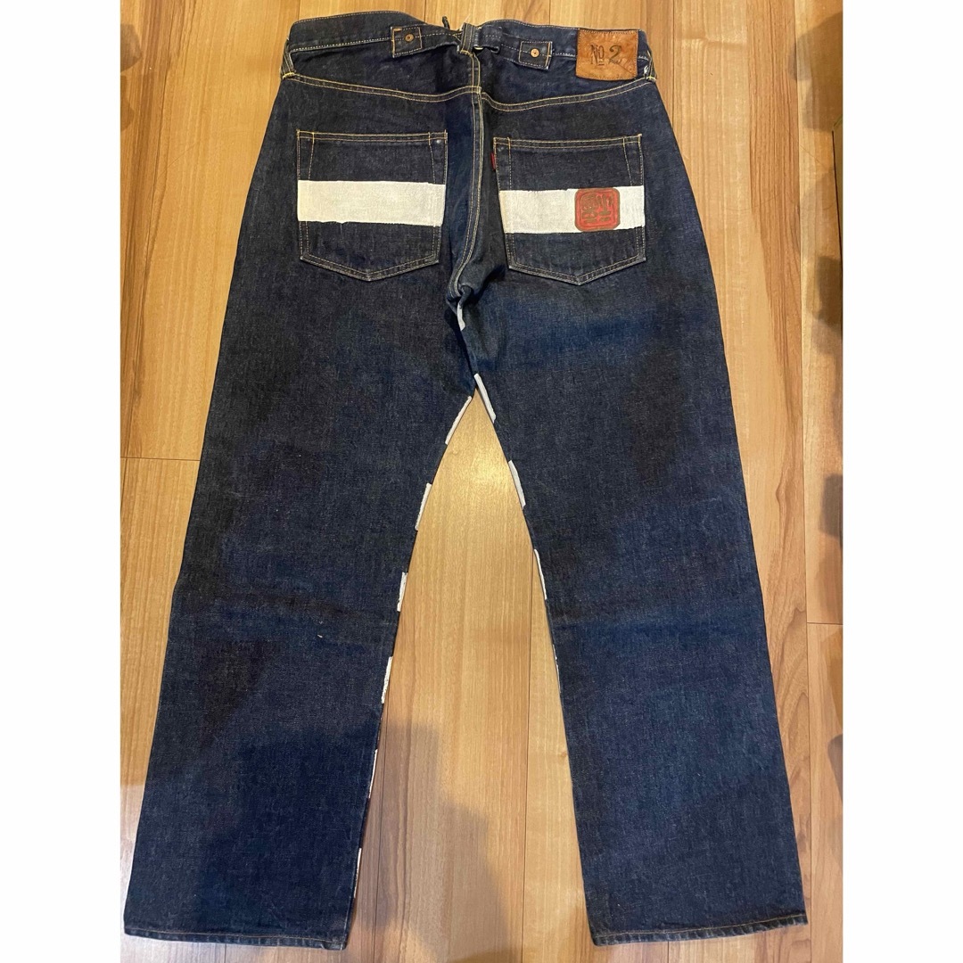 EVISU - サイズ36 2504XX バックベルト虎耳 希少モデル エヴィス EVISU - サイズ36 2504XX バックベルト虎耳 希少モデル エヴィス