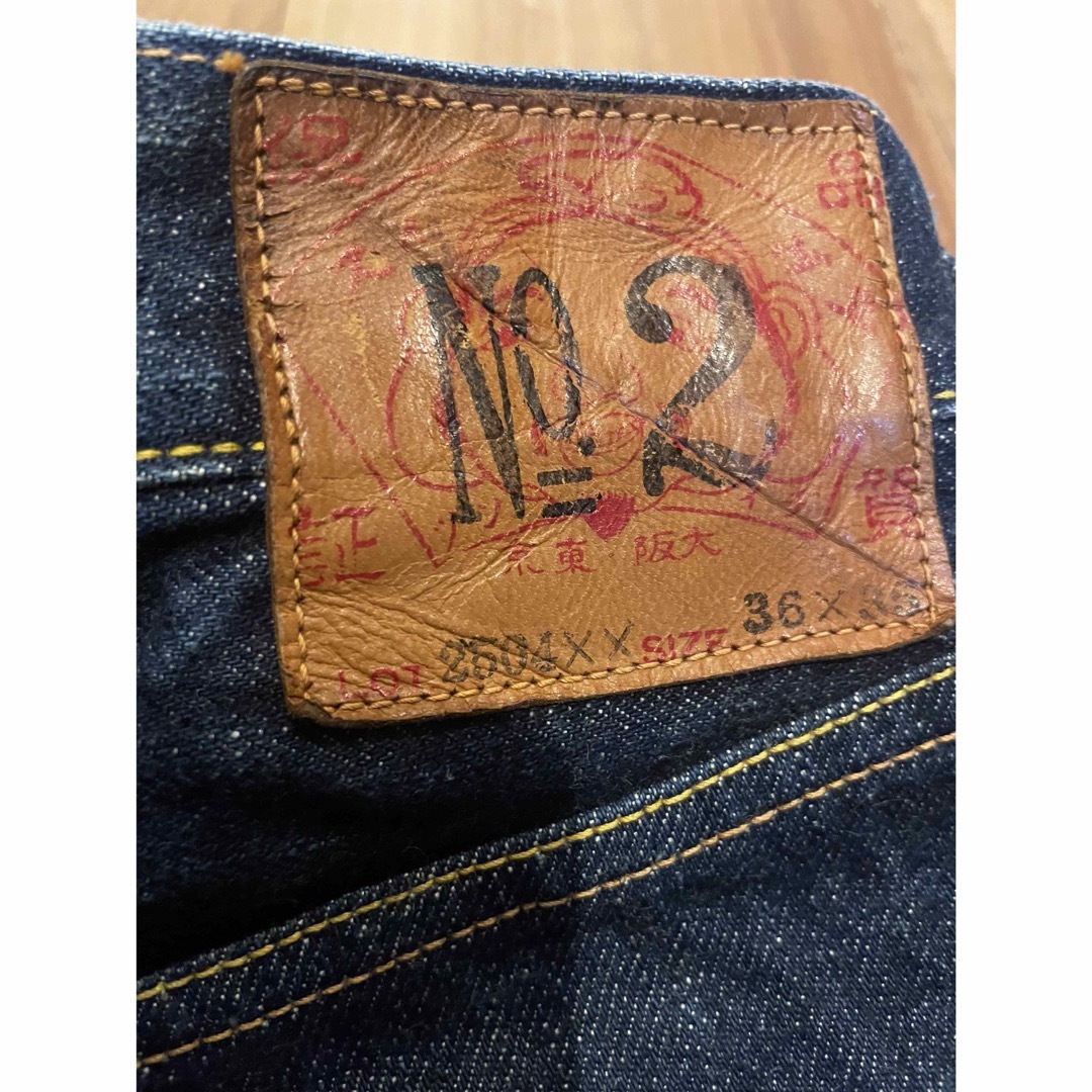 EVISU - サイズ36 2504XX バックベルト虎耳 希少モデル エヴィス EVISU - サイズ36 2504XX バックベルト虎耳 希少モデル エヴィス