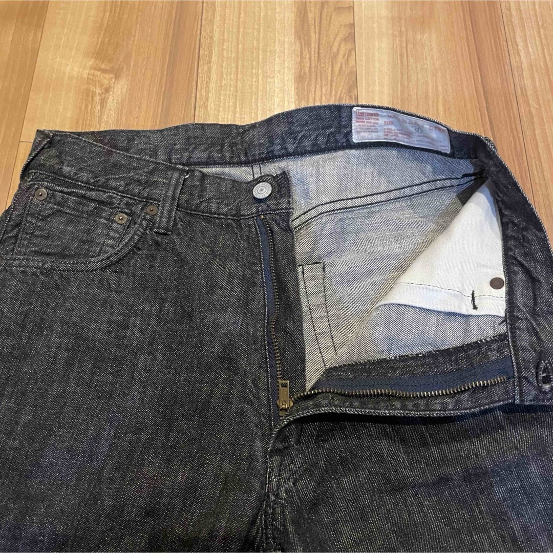 EVISU - サイズ30 黒カモメ ブラックデニム 7001 ハーフ EVISU - サイズ30 黒カモメ ブラックデニム 7001 ハーフ