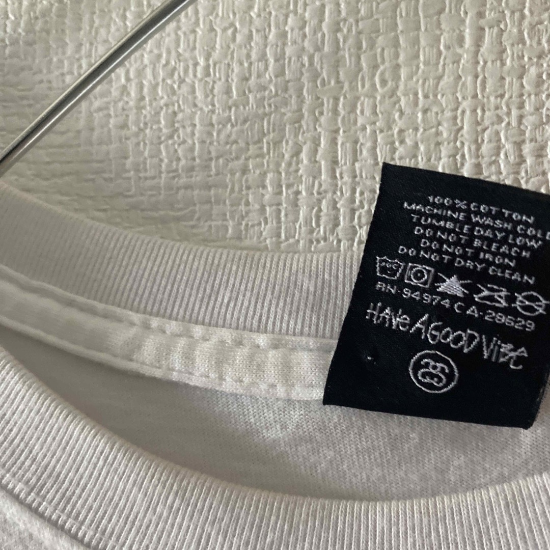 STUSSY - 00sStussyステューシーtシャツ半袖メンズLホワイト白 STUSSY - 00sStussyステューシーtシャツ半袖メンズLホワイト白