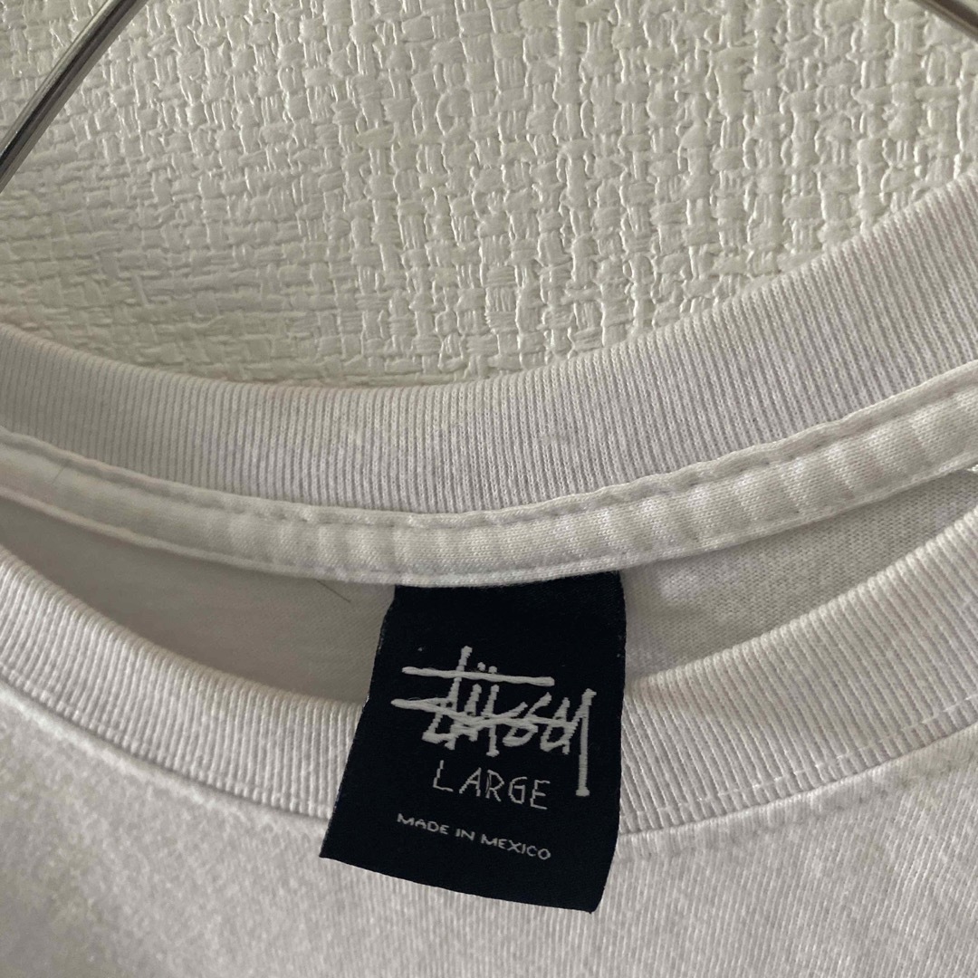 STUSSY - 00sStussyステューシーtシャツ半袖メンズLホワイト白 STUSSY - 00sStussyステューシーtシャツ半袖メンズLホワイト白